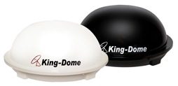 King Dome roof-mounted satellite system installed on a motorhome